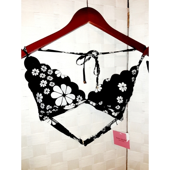 Kate Spade Flower Scalloped Bikini Top & Bottoms - Picture 15 of 16